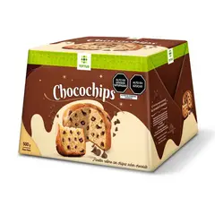 TOTTUS - Panetón Tottus Chispas Chocolate Caja 500 g