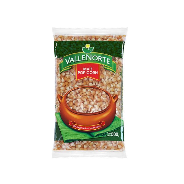 Maíz Pop Corn Valle Norte Bolsa 500 g