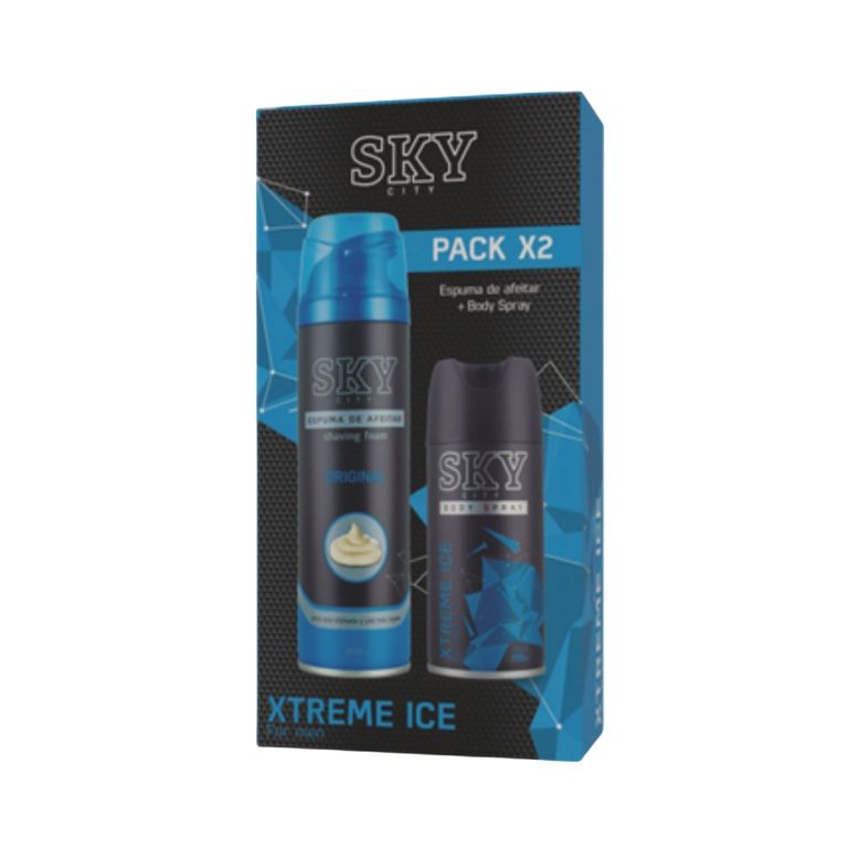 Pack Sky City Xtreme Ice Espuma de Afeitar 200 mL + Body Spray 150 mL