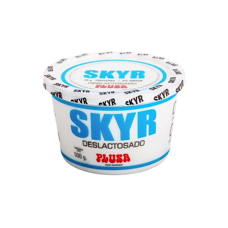 Yogurt Plusa Skyr Natural Deslactosado Envase 500 g