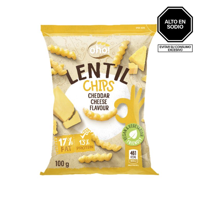 Chips de Lenteja con Queso Oho Bolsa 100 g