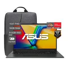 ASUS - Laptop ASUS Vivobook Go 15 R5 7520U 512GB 16GB Mochila