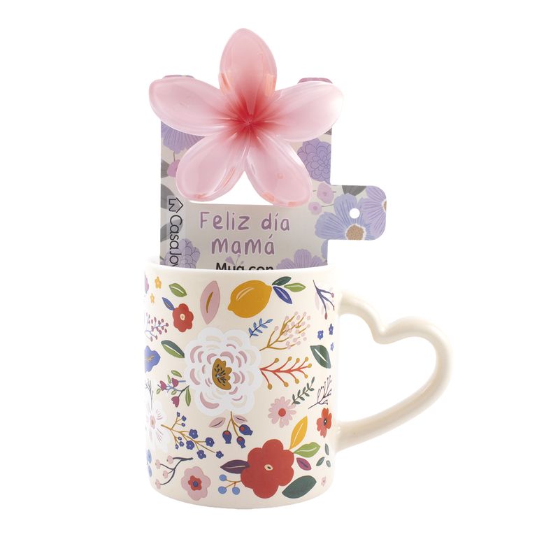 Taza Mug con Clip Casa Joven Cerámica I Cherish You