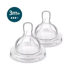 PHILIPS AVENT - Tetina Anticólicos Flujo Medio 3+ x2
