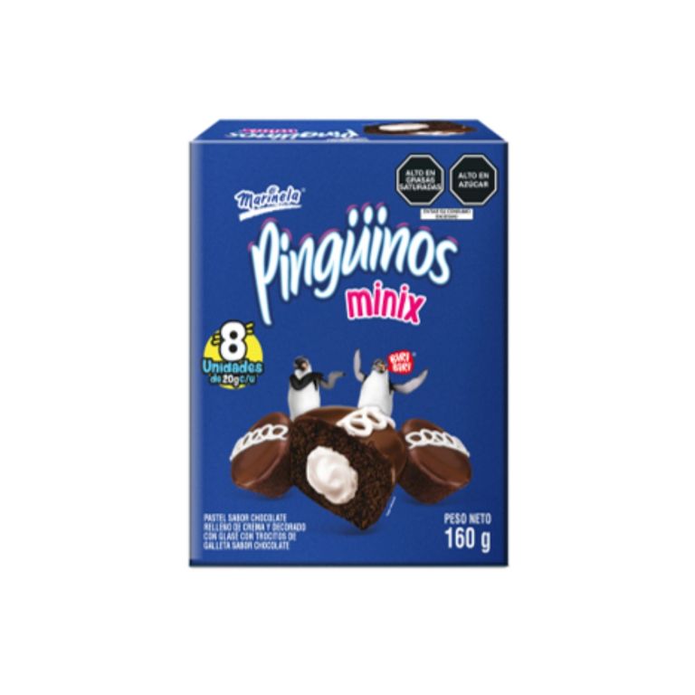 Bizcocho Marinela Pinguino Mini Original Caja 8 Und