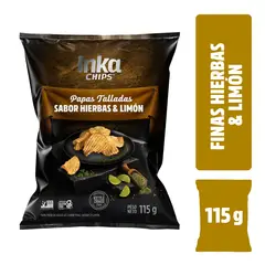 INKA CHIPS - Papas Inka Chips Hierbas y Limón Bolsa 115 g