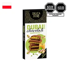 undefined - Barra de Chocolate con Leche y Pistacho Delicadore Caja 98 g