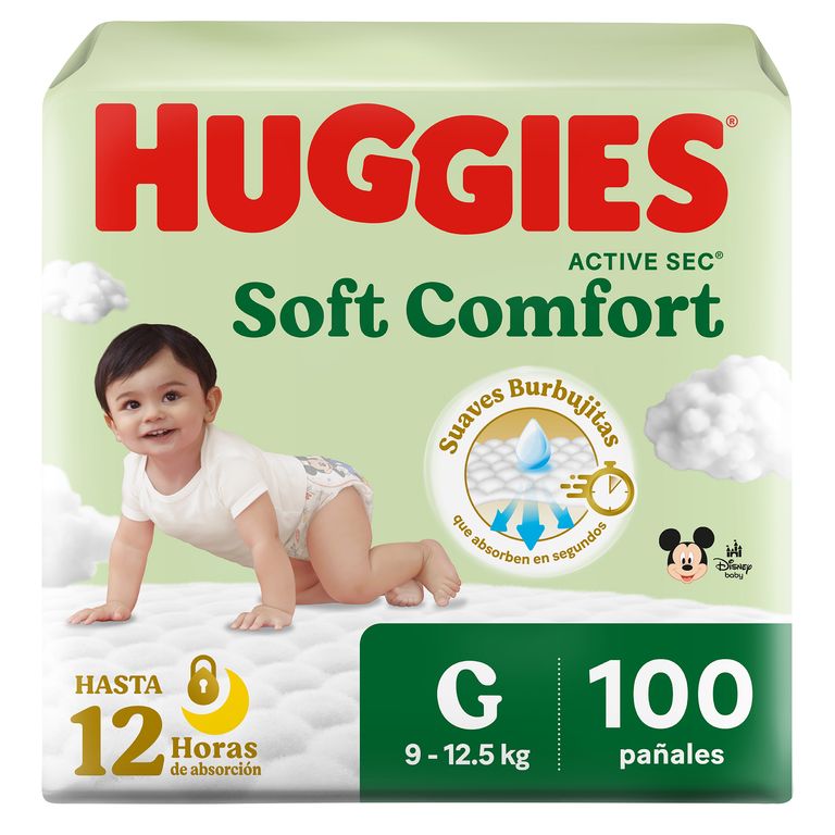 Pañales Huggies Activesec Talla G Empaque 100 Und