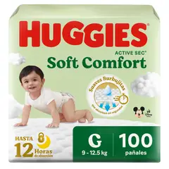 HUGGIES - Pañales Huggies Activesec Talla G Empaque 100 Und