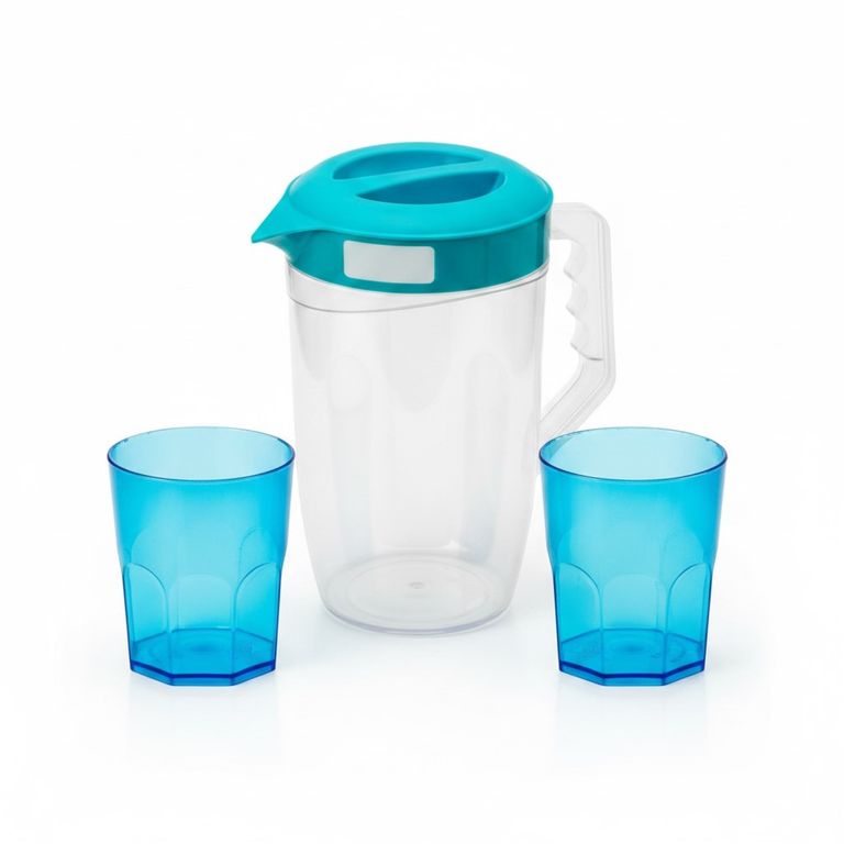 Jarra Bio 2.6L + 2 Vasos Reyplast