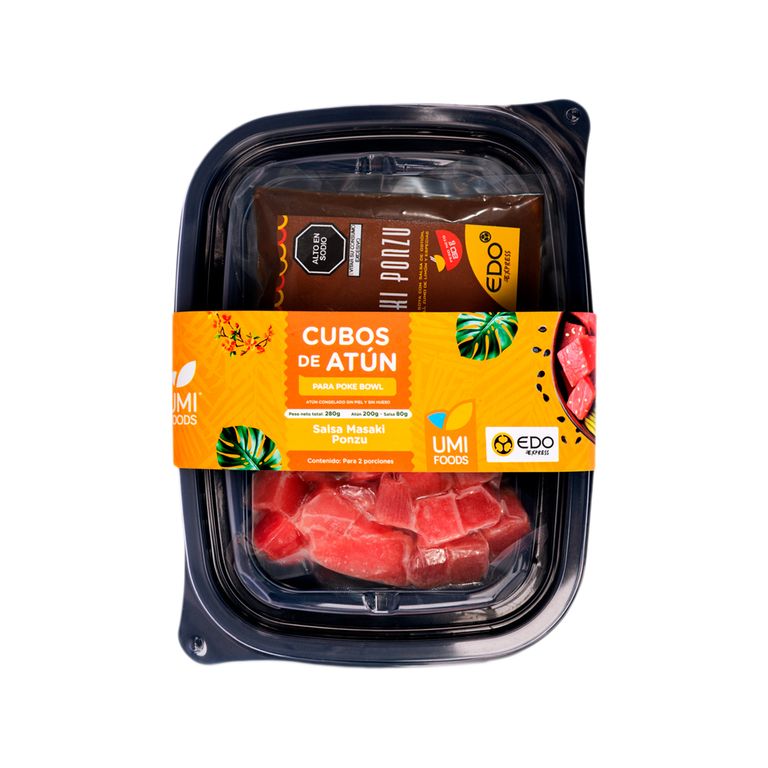 Atún Cubos Con 1 Salsa Masaki Ponzu x Un