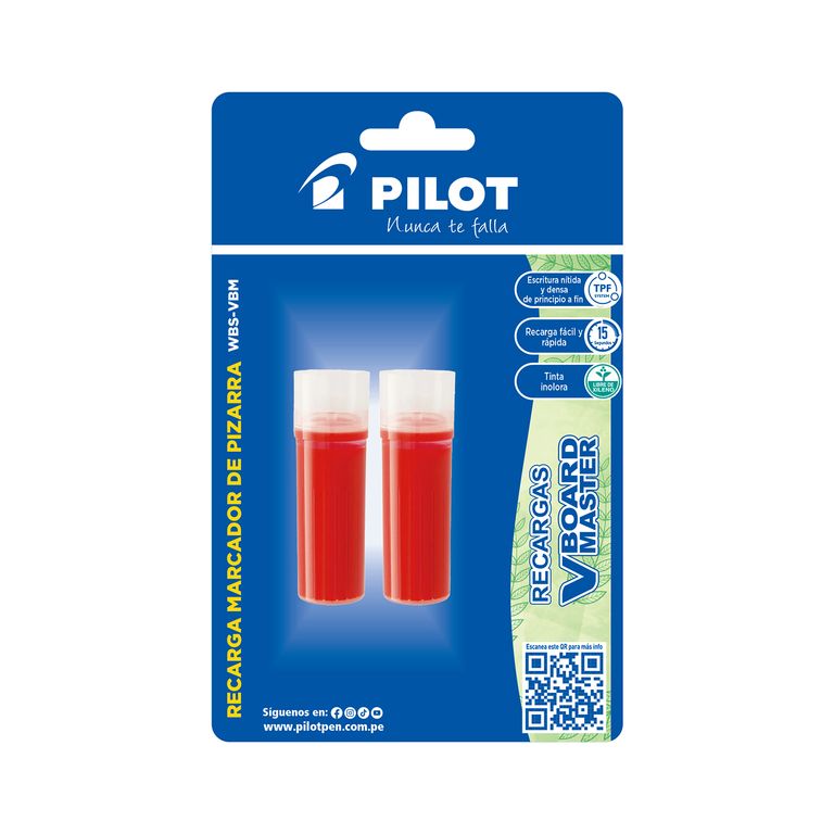 Pilot Refill V-Board Master Rojo 2 Und