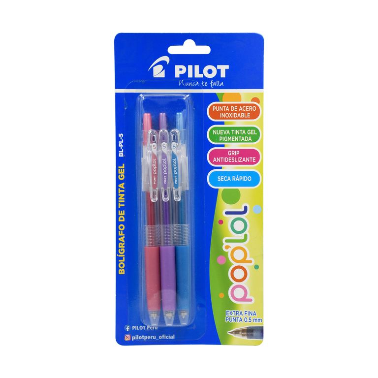 Pilot Poplol Blíster 5 ml Multicolor x3