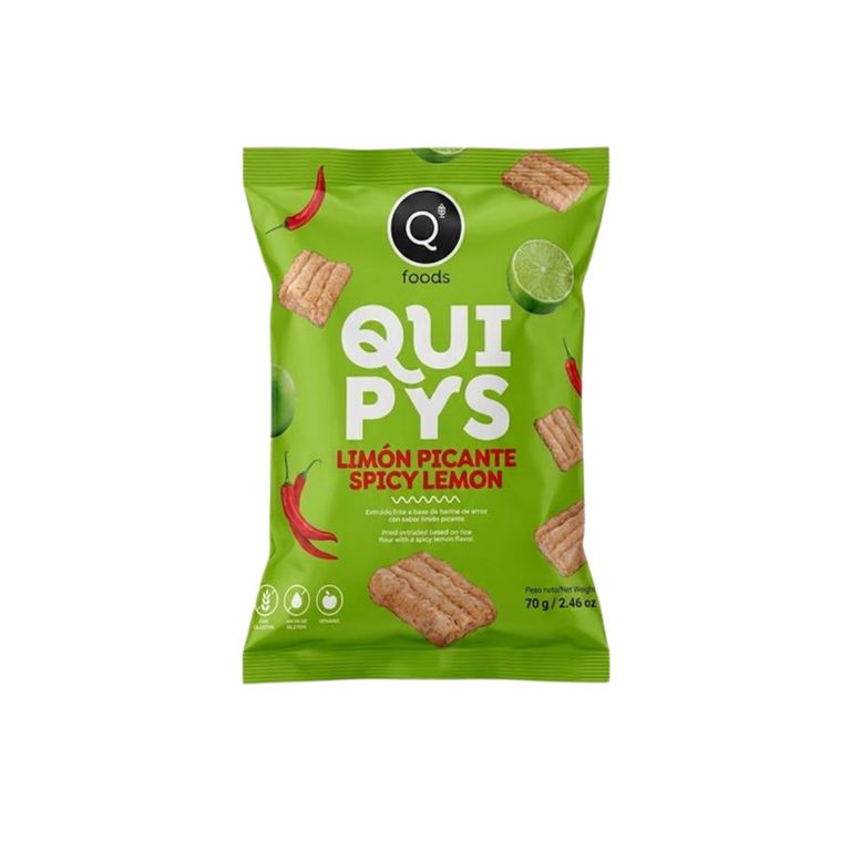 Snack Quipys Limón Picante Qfoods Bolsa 70 g
