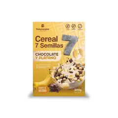 NATURANDES - Cereal 7 Semillas Choco Plátano Naturandes Caja 200 g