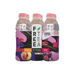 FREE TEA - Bebida Té Negro Free Tea Frutos Rojos Sixpack Botella 500 mL