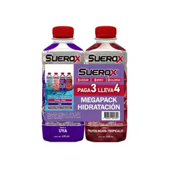 SUEROX - Bebida Rehidratante Suerox Surtido Pack 4 Botellas 630 mL
