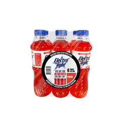 ELECTROLIGHT - Bebida Rehidratante Electrolight Fresa Sixpack Botella 475 mL