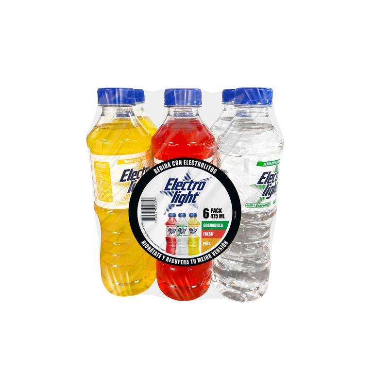 Bebida Rehidratante Electrolight Surtido Sixpack Botella 475 mL