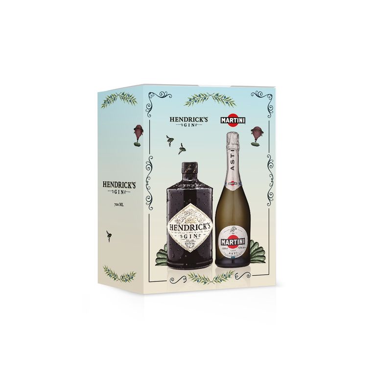 Pack Gin Hendricks 700 mL + Espumante Martini Asti 750 mL