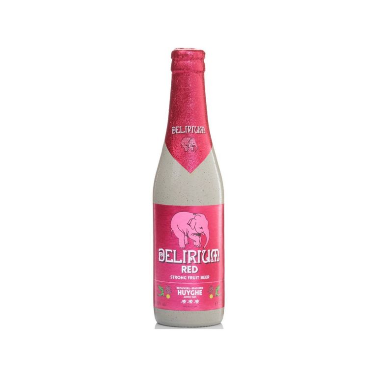 Cerveza Delirium Red Botella 330 mL