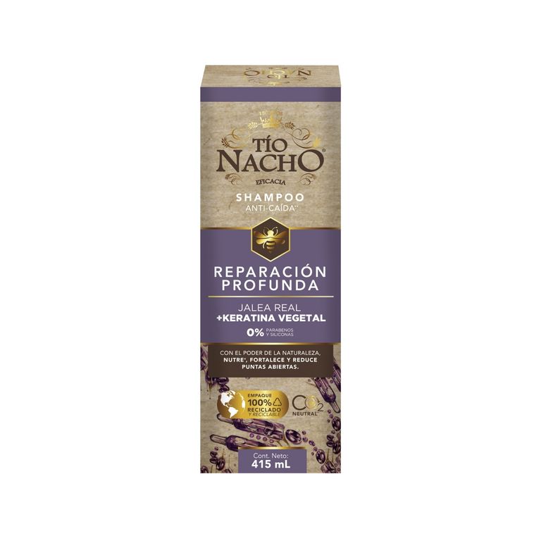 Shampoo Tío Nacho Keratina Botella 415 mL