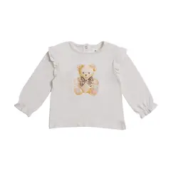 REDWOOD - Polo Manga Larga Aplicación Bebe Niña Redwood