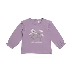 REDWOOD - Polo Manga Larga Aplicación Bebe Niña Redwood