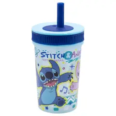 STOR - Vaso con Sorbete De Silicona Stor Stitch 370mL