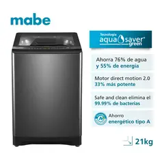 undefined - Lavadora Mabe LMA1220WDGBB0 Aqua Saver Green Automática 21Kg