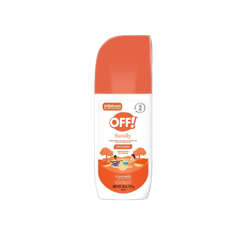 Repelente en Spray Off Family Envase 100 mL