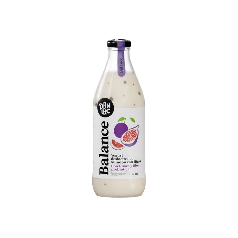Yogurt Danlac Balance Higo y Guindón Botella 900 g