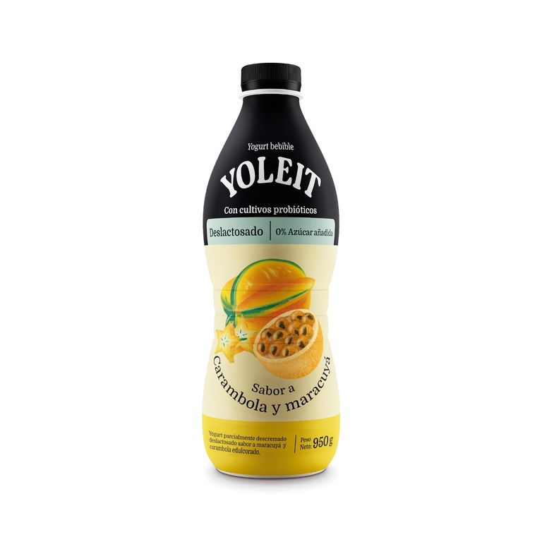 Yogurt Yoleit Carambola y Maracuyá Botella 950 g