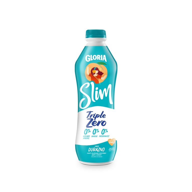 Yogurt Gloria Slim Durazno Botella 946 g