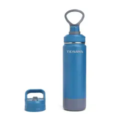 TENAYA - Botella Tenaya Acero Doble Tapa Azul 710mL