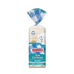 BIMBO - Pan Blanco sin Corteza Bimbo Bolsa 590 g