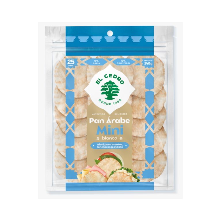Pan Árabe Mini Blanco Bolsa 240 g