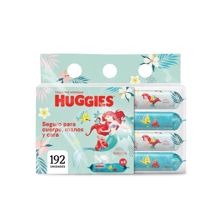 Toallitas Húmedas 4 en 1 Huggies Empaque 192 Und