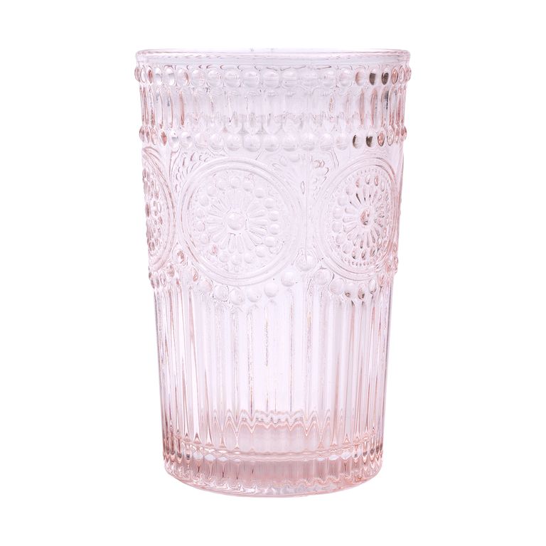 Vaso Vidrio 360mL Flores Ximena