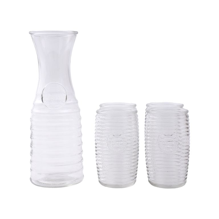 Set Jarra Vaso Fiorella