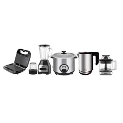 undefined - Pentacombo Licuadora Bl-600+Olla Arroc Pom1kII+Hervidor Inox 18 Plus+Sandwichera Panini Grill+Exprimidor Citrus Force
