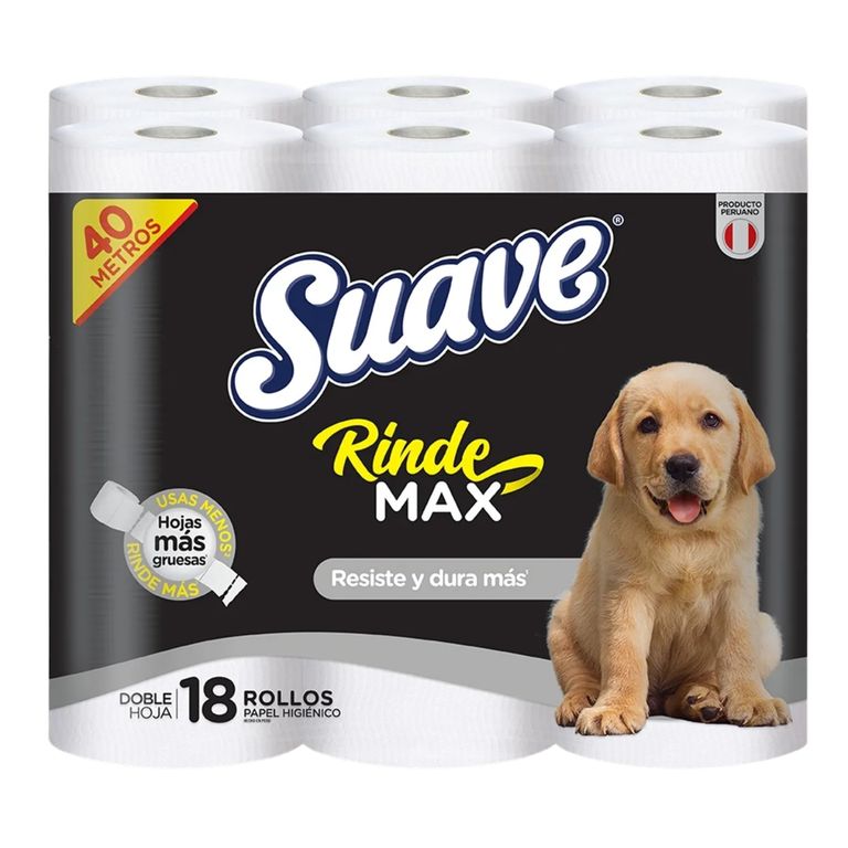 Papel Higiénico Suave RindeMax 40 Metros Empaque 18 Und