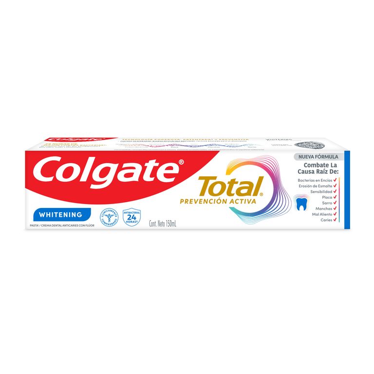 Crema Dental Total Whitening Colgate Envase 150 mL