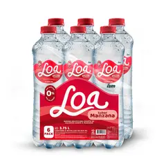 LOA - Bebida Loa Sabor Manzana Sixpack Botella 625 mL