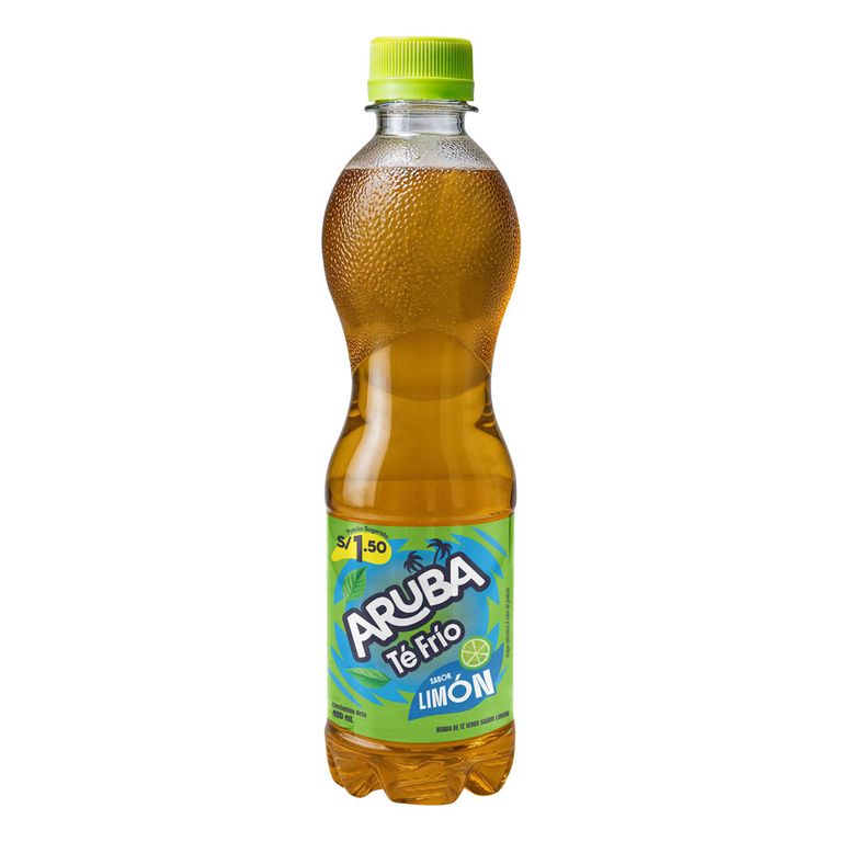 Bebida Té Verde Sabor Limón Aruba Botella 400 mL