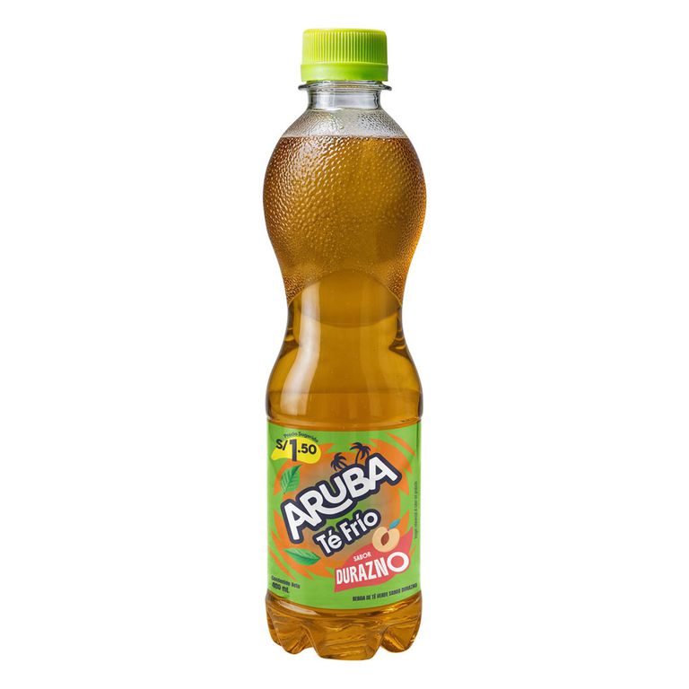Bebida Té Verde Sabor Durazno Aruba Botella 400 mL