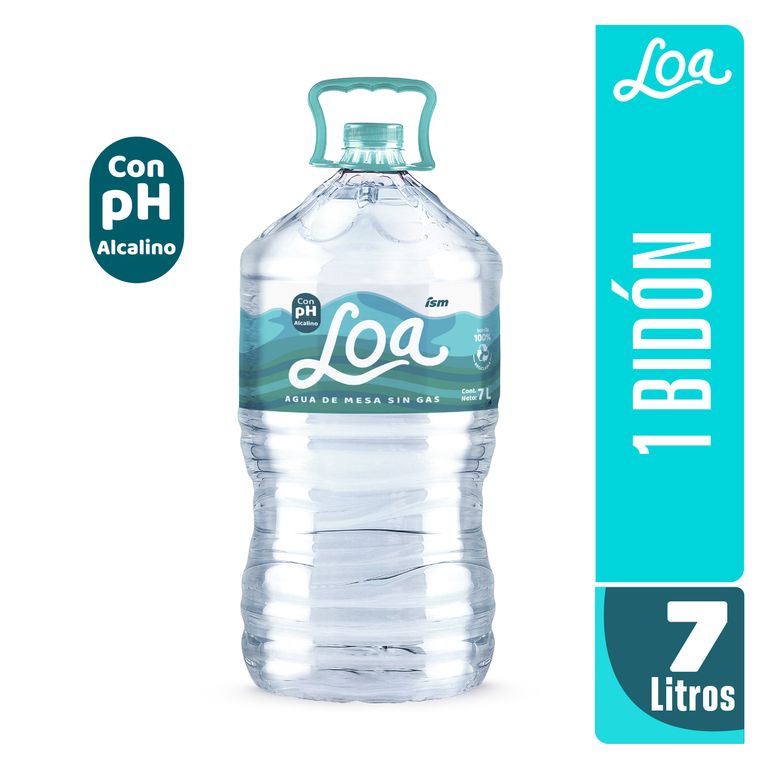 Agua Alcalina Loa Bidón 7 L