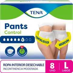 TENA - Pañal para Adulto Tena Talla L Empaque 8 Und