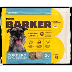 BARKER - Hamburguesas para Perro Sabor Cordero Barker Bolsa 1 Kg