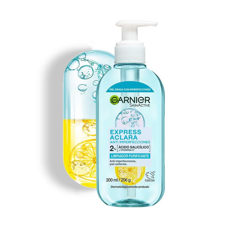 Gel De Limpieza Anti Imperfecciones Garnier Envase 200 mL
